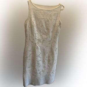 Ann Taylor cotton lace lined dress  NWT